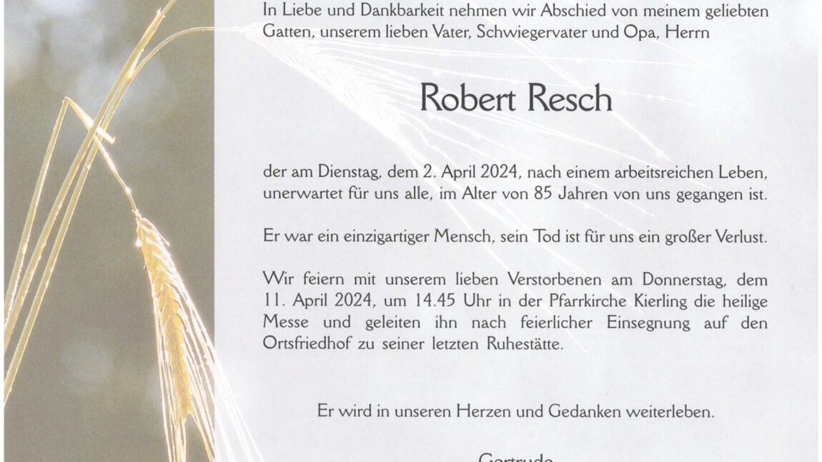 RESCH Robert